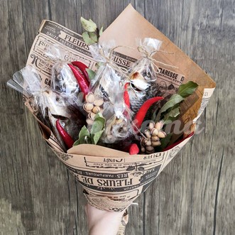 25. Букет с рыбой и перцем