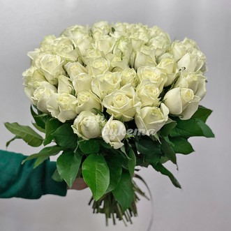 Букет из 51 белой розы